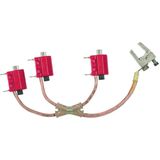 Three-pole earthing and short-circuiting device TI 16mm² w. earth.cart