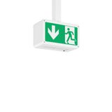 RECHTECK, 4,5 W, white, on/off Pendant luminaires, L 250 B 125 H 140, 