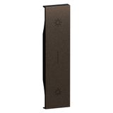 L.NOW - DOUBLE PUSHBUTTON COVER 1M BRONZE