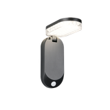 Lagoas hybrid solar LED wall lamp black rechargeable motion+dusk sensor 4000K