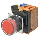 Pushbutton A22NN Ã˜22, bezel plastic, FULL GUARD, Alternate, CAP COLOR A2211409M