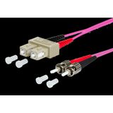 OpDAT patch cord SC-D/2xST OM4, 5.0 m