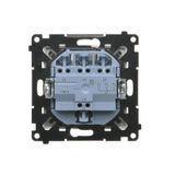 Single socket outlet with earthing, (module), Simon 24, IP20, 16A, champagne matt