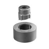 Round hole punch with four teeth (stamp+die) WO_22,5-Z4
