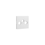 COVER PLATE FOR R-TV-SAT SOCKETS MATTE BLACK