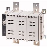 DDC-1000/2-SK DC switch disconnector, 1000 A, 2 pole, 1 N/O, 1 N/C, Without rotary handle and drive shaft, rear mounting