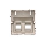 Equipotential socket, (module), Screw terminals 2.5, 4, 6 mm2, white
