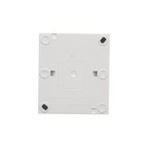 Double socket outlet with earthing IP44 version and shutters - flap in colour of the cover, 16A, quick connection, dark grey