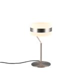 Dios LED table lamp brushed steel