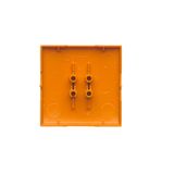 Double socket outlet with earthing, Silver matt, metalic, 16A