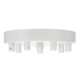 Ceiling Cup Metal White Multi-Cord 7