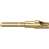 2 mm plug pin, solder connection, gold, 22.1023