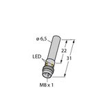Inductive Sensor With Increased Switching Distance   BI2-EH6.5K-RP6X-V1131