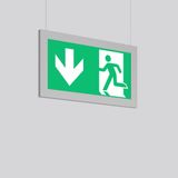 TENUO, 7,1 W, silver, on/off Pendant luminaires, L 350 B 56 H 200, SBS