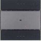 Touch sensor 1-fold comfort with text field, anthracite, matt, B.1/B.3/B.7