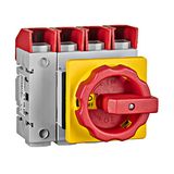 Emergency-Stop Main Switch 4-pole 4 hole mounting 100A