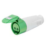 Straight Connector 2P 32A IP44 Green 11H