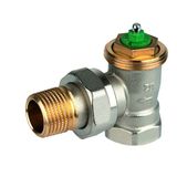Thermostatic valve 1/2" angle LX-type