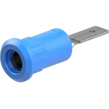 4 mm socket, plug-in connection, mounting Ø 8.2 mm, blue, 64.3013-23