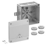 Junction box, Type of protection IP66/IP67/IP69, max. 6², IK09, Protection class II, Ui 1000V AC, Ui 1000V DC, DLG, DNV, VDE, Halogen free