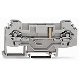 2-conductor through terminal block 6 mm² with test option gray
