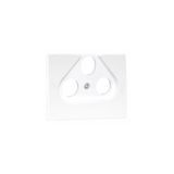 C.PLATE R-TV-SAT SOCK MULTIBRAND 3 OUT WHITE