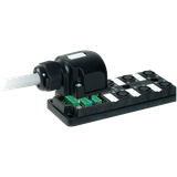 MVP12, 6XM12, 4POLE, PLUGGABLE CABLE 15.0m PUR/PVC 6x0,34+3x0,75