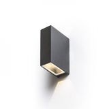 UKKO wall black 230V LED 2x3W 55° IP54 3000K
