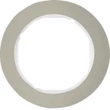 Frame 1-gang series R.Classic stainless steel, matte finish, support material plastic white