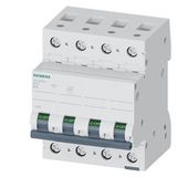 Miniature circuit breaker 400 V 10 kA, 3+N-pole, B, 10 A