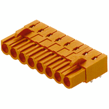 PCB plug-in connector, female header, closed side, THT solder connection, 5.08 mm, Number of poles: 10, 90°, Solder pin length (l): 4.5 mm, tinned, black, Box