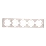 Single break push button with pictogras, 10AX, champagne matt