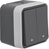 Blind push button with housing, W.1 ECO, grey
