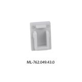 Terminal without hole for DC, silver color, 1pc