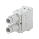Power module, 1000 V, 70 A, Number of poles: 2, Crimp connection, Female, Required plug-in slots: 1