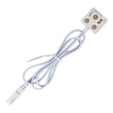 Connector for DC rail with output connector L815 (socket) max. 3A white color