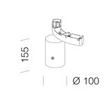 ONE-LAMP POLE CONN.-MUSA 60 364 GRAP.