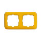33-Healthcare Double frame, for horizontal and vertical mounting type: 2512-214/Y yellow (1725-0-0936 Y)