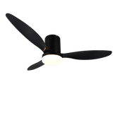 Göteborg LED ceiling fan matt black
