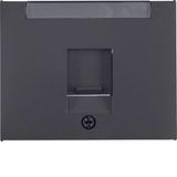 Centre plate dust prot. slider, lab. field, K.1, ant. matt, lacq.