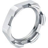 Lock nut for drainage M16x1.5 nickel-plated brass