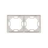 Double intermediate switch without pictogram, (module), 10AX, quick connection, white