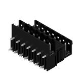 PCB plug-in connector, male header, open side, THT solder connection, 5.08 mm, Number of poles: 14, 90°, Solder pin length (l): 3.2 mm, tinned, black, Box