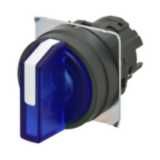 Selector A22NZ Ã˜22, 3 position, Lighted, bezel PLASTIC, AUTO RESET ON A2270503M