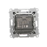 SOON ON SALE, single socket outlet with earthing for IP44 version with frame seal, with shutters, Push In system, (module), Simon 24, IP44, 16A, cashmere