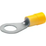 Insulated ring cable lug, 4.0-6.0 mm², AWG 12 to 10, 4.3 mm, yellow, 6504