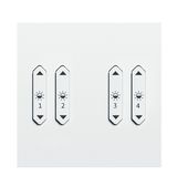 LM-RCW4 b+c+j+k - Rocker switch, 4x, light, white