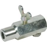 Earth bushing with ring groove D 16mm w. connecting bolt M12 for 16-15