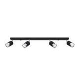 CEILING LAMP NERO 4 BLACK/CHROME GU10 4X40W IP20