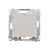 Two-pole switch, 10AX, light gray matt